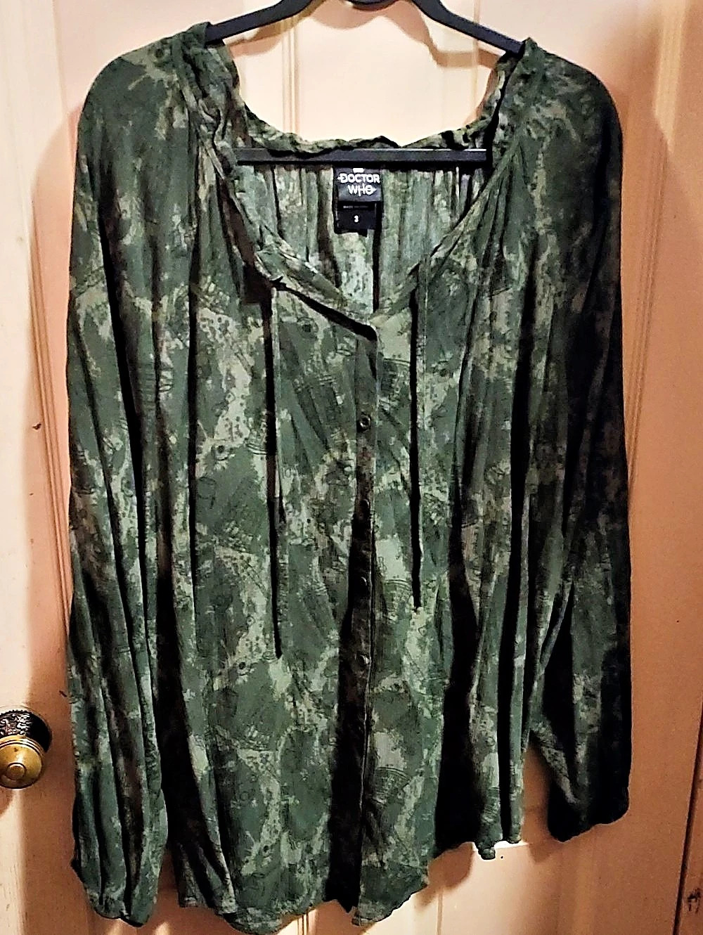 Torrid/universal monsters/doctor who set of 3 peasant blouses - Picture 5 of 11